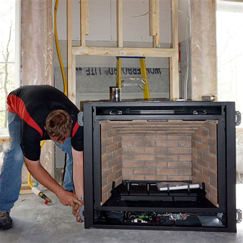gas log fireplace insert installation